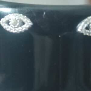 Orecchini in argento con occhio unico in argento 925 sterling